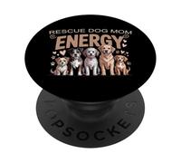Adopción de Mascotas Madres Perros Rescate PopSockets PopGrip Adhesivo