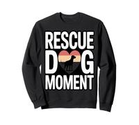 Adopción del Refugio del Momento del Perro de Rescate Sudadera