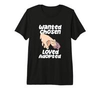 Adopción Familia Padres Adoptivos Buscados Elegidos Amados Adoptados Camiseta Premium