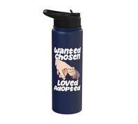 Adopción Familia Padres Adoptivos Buscados Elegidos Amados Adoptados Stainless Steel Insulated Water Bottle
