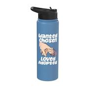 Adopción Familia Padres Adoptivos Buscados Elegidos Amados Adoptados Stainless Steel Insulated Water Bottle