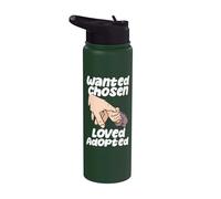 Adopción Familia Padres Adoptivos Buscados Elegidos Amados Adoptados Stainless Steel Insulated Water Bottle