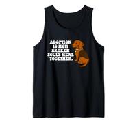 Adopción Las Almas rotas se curan Juntas Adoptar un Amante de los Perros Camiseta sin Mangas