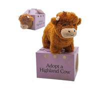 Adopt a Highland Cow Legend Plushie Cute Animal Dolls Soft Cuddle Cushion Stuffed Toys for Kids Adults Birthday Gifts