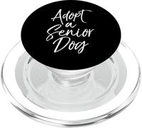 Adopt a Senior Dog Pet Adoption Quote Shelter Dog Rescue PopSockets PopGrip para MagSafe