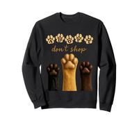 Adopt Dont Shop Dog Cat Lover Adopción de Mascotas Rescate de Animales Sudadera