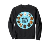 Adopt Dont Shop Dog Lover Adopción de Mascotas Puppy Animal Rescue Sudadera