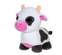 Adopt Me! Peluche de colección de 15 cm - Vaca - Suave y tierno - Inspirado Directamente en el Juego n° 1, Juguetes para niños, Negro