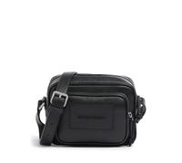 Adopta la tendencia moderna y elegante de los bolsos bandolera versátiles con esta pieza de Emporio Armani, confeccionada en suave piel de vacuno granulada que aporta una textura refinada para realzar