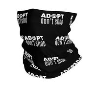 Adopta, No Compres, Rescate De Animales Mujer Hombre Braga De Cuello Resistente Al Viento Snood Suave Bandana para Moto Clima Frío Invierno Yoga