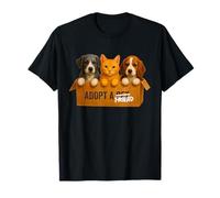 Adopta un Amigo Perro Gato Adopción Amante de Mascotas Rescate de Animales Camiseta