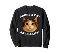 Adopta un Gato Salva una Vida Gatito Adopción de Mascotas Rescate de Animales Sudadera