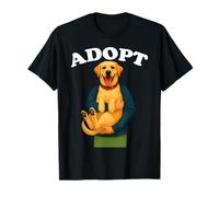 Adopta un Perro Mascota Adopción Puppy Lover Animal Rescue Voluntario Camiseta