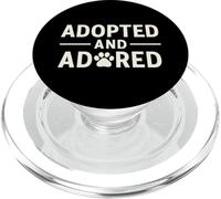 Adoptado y Adorado. Mascota, Rescate, Adopción, Orgullo. PopSockets PopGrip para MagSafe