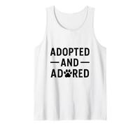 Adoptado y Adorado. Mascota, Rescate, Orgullo de Adopción. Camiseta sin Mangas