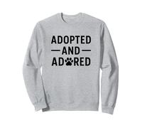 Adoptado y Adorado. Mascota, Rescate, Orgullo de Adopción. Sudadera