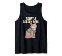 Adopte un Amante del Rescate del Gato del Alma Dorada No Compre el Defensor Camiseta sin Mangas