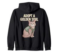 Adopte un Amante del Rescate del Gato del Alma Dorada No Compre el Defensor Sudadera con Capucha