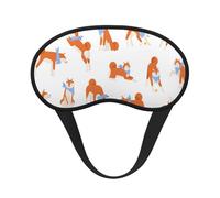 Adorable Akita Inu, Cubiertas oculares completas, antifaces para dormir que bloquean la luz, orejeras opacas para dormir