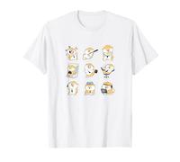 Adorable Akita Inu en la oficina, lindos garabatos de perro japonés Camiseta