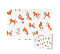 Adorable Akita Inu,Rompecabezas de Madera de 300 Piezas, Juego Familiar, Rompecabezas para Adultos, Adolescentes, decoración del hogar
