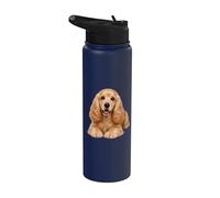 Adorable amante de los perros cocker spaniel Stainless Steel Insulated Water Bottle