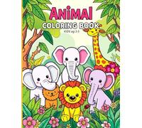 Adorable Animals Coloring Book for Kids Ages 3-6: Fun & Educational Wild Creature Pages for Toddlers & Preschoolers!