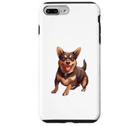 Adorable Arte de Perro Pinscher en Miniatura para los Amantes de Las Mascotas Carcasa para iPhone 7 Plus/8 Plus