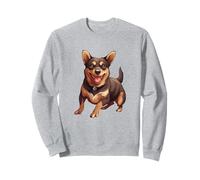 Adorable Arte de Perro Pinscher en Miniatura para los Amantes de Las Mascotas Sudadera