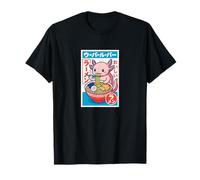Adorable Axolotl disfrutando del Ramen Camiseta