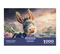 Adorable_Baby_Donkey 1000 Stück Ökopapier Puzzle Cute Donkey Stressabbau Kreatives Spiel Puzzles Als Geburtstagsgeschenke 70x50cm/1000pcs