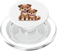 Adorable Beagle Puppies Perro Amante Ilustración PopSockets PopGrip para MagSafe