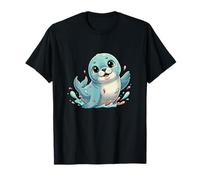 Adorable bebé Foca salpicando Lindo Animal del océano Camiseta
