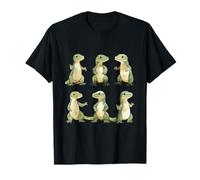 Adorable bebé Komodo dragón Acuarela Lagarto Arte Camiseta
