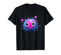 Adorable Big Eyed Colorido Lindo Monster Splash Camiseta