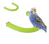 Adorable Bird Cage Perch Stand, U Shape Parrot Perch, Sand Paw Grinding Toy for Lovebirds, with a Natural Resting Place in Their Cage 7.48x0.79x6.69 Inches