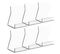 Adorable Book Display Easel, Small Book Display Stands, 6 Pieces Clear Holder Book Display, Acrylic Book Holder Stand, Exquisite Small Picture Stands, Multi Purpose Display Plate for Offices, Home