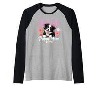 Adorable Border Collie Puppy Lover Idea For Moms Dog Camiseta Manga Raglan