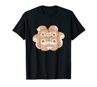 Adorable Bosque otoñal de la Familia de Ardillas Kawaii Camiseta