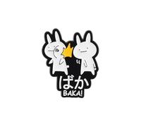 Adorable broche con temática de animales, accesorio casual diseñado para los amantes de la joyería extraña y elegante, pin de solapa de conejos extraños