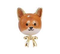 Adorable broche de perro Shiba Inu, accesorio divertido de Shiba Inu, diseñado para fanáticos de mascotas y buscadores de estilos, lindo perro
