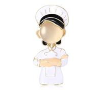 Adorable broche de personaje de cocinero de dibujos animados para expresión diaria o como un ser querido broche de dibujos animados