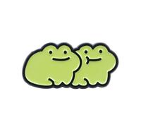Adorable broche de solapa con diseño de ranas, adorno de animales, joyería para bolsos, sombreros y accesorios de moda para fiestas, Medium, Zinc, No es una piedra preciosa