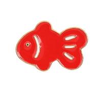 Adorable broche de vida marina de 17 mm y 25 mm, joyería de aleación, hipoalergénico, accesorios de ropa para uso diario, elegante, accesorio de joyería de peces pequeños