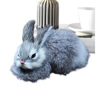 Adorable Bunny Animal de peluche, muñeca de conejo suave suave para decoraciones navideñas, compañero de sueño para adultos y adultos, modelo de mesa lindo para sala de estar, dormitorio de pañales