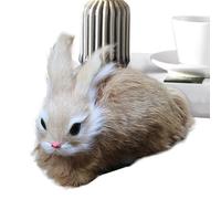 Adorable Bunny Animal de peluche, muñeca de conejo suave suave para decoraciones navideñas, compañero de sueño para adultos y adultos, modelo de mesa lindo para sala de estar, dormitorio de pañales