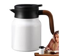 Adorable cafetera, jarra aislada, jarra de café térmica, jarra de café térmica grande de 1 litro, dispensador de bebidas térmicas, jarra de agua caliente de gran capacidad, jarra de café al vacío para