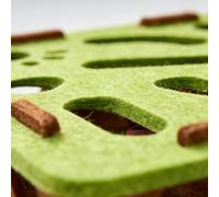 Adorable caja de laberinto de fieltro para gatos, juguete interactivo para aliviar la ansiedad y el aburrimiento del gato