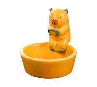 Adorable Candelabro con forma de gato - Soporte de luz perfumada para el hogar - Quemador de incienso con cono de gato - Soporte de incienso de cerámica para exterior, Yoga, decoración del hogar,