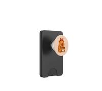 Adorable Capibara con Cangrejo Comiendo Obras de Arte Kawaii de Takoyaki PopSockets PopWallet para MagSafe